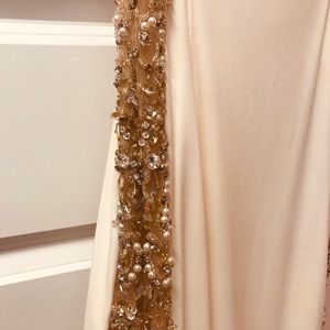 Off-white formal evening dress